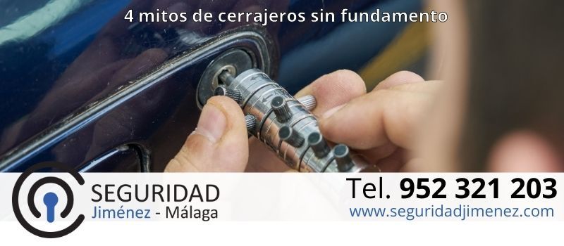 4 mitos sobre los cerrajeros que desmentimos en Málaga 4 mitos sobre los cerrajeros que desmentimos en Málaga