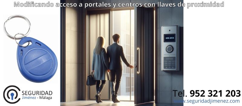 Modificando acceso a portales y centros con llaves de proximidad en Málaga con Seguridad Jiménez Modificando acceso a portales y centros con llaves de proximidad en Málaga con Seguridad Jiménez