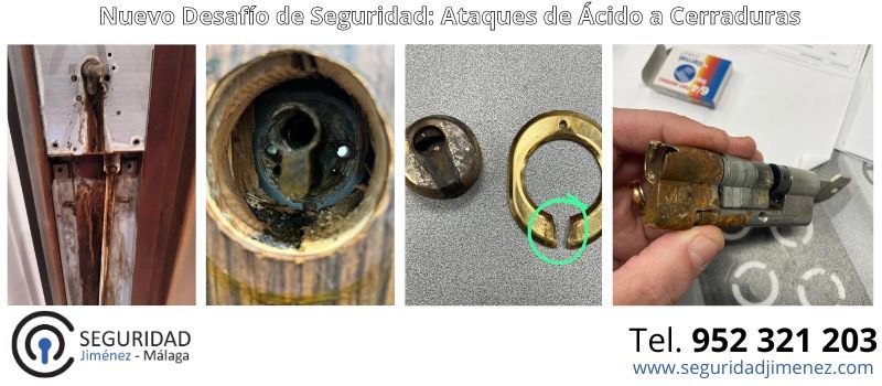 ataques de ácido a Cerraduras y escudos en málaga ataques de acido a Cerraduras y escudos robos malaga